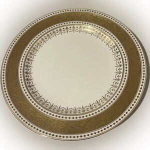 Elegant Gold Rimmed Minton Plate Set